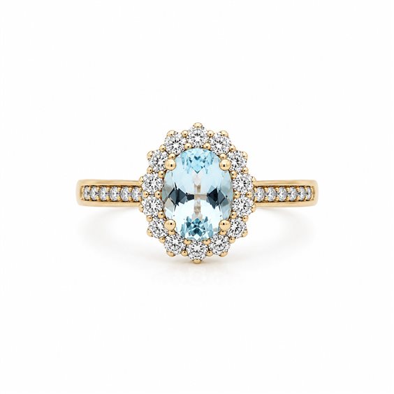 Anello Moraglione Donna in Oro Acquamarina 2.00 Ct LNABC140 - LNABC140